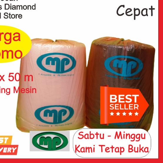 

♢ Plastik Bubble Wrap 50 m x 60 cm Mulia Pak Orange TOMANG JAKBAR - Putih ☇
