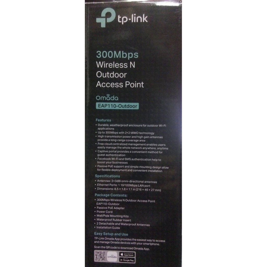 TP Link EAP110 Outdoor Acces Poin EAP-110