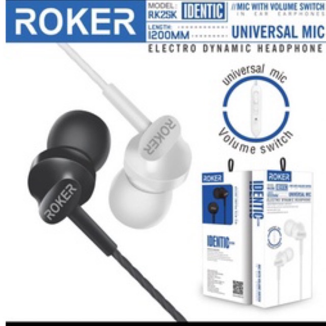 Handsfree Earphone ROKER IDENTIC RK25K