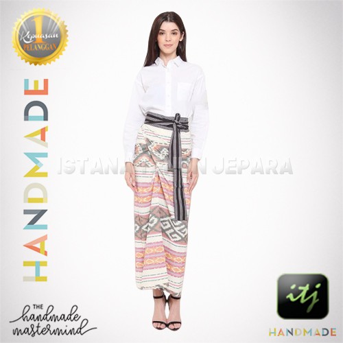 Rok Lilit Batik Etnik Kekinian Kain Tenun Troso Motif Toraja