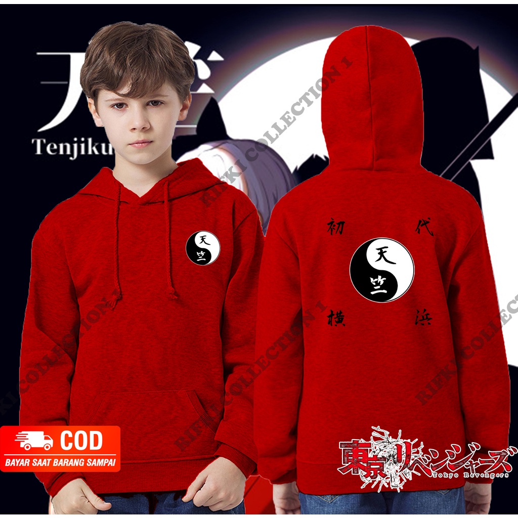 Jaket Anak Anime Tenjiku Tokyo Revengers Usia 3-12 tahun Tebal Premium