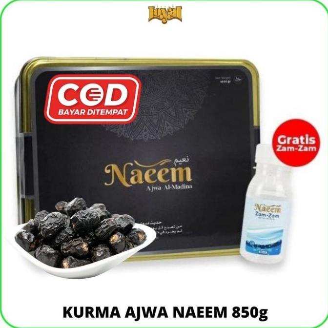 

EKSKLUSIF KURMA AJWA AL-MADINAH NAEM 850 GRAM FREE ZAMZAM | KUALITAS DFDFG3545