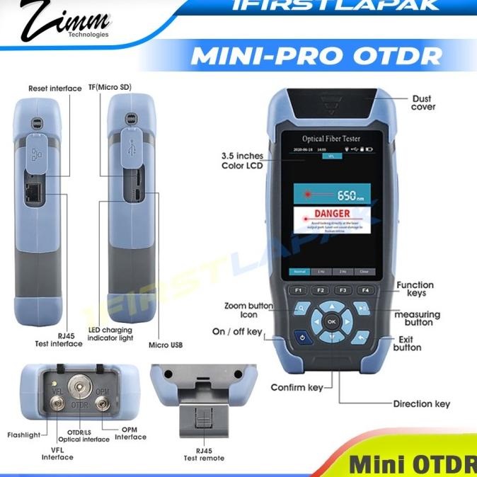 Ters Otdr Mini Smart Otdr Zimmlink Aua 900D Opm Ols Vfl Fiber Op