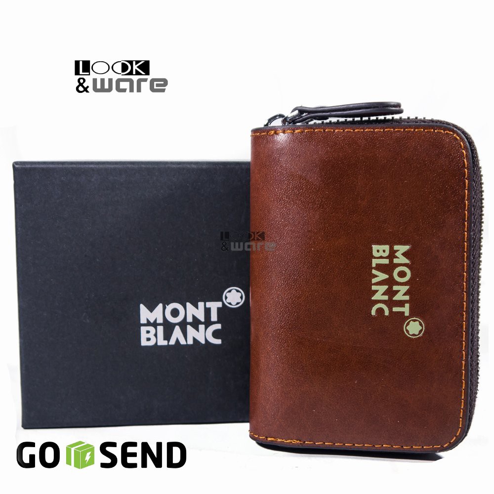 LIMITED  Dompet Kartu Kulit Mont Blanc unisex Coklat (2020mbC)  BEST