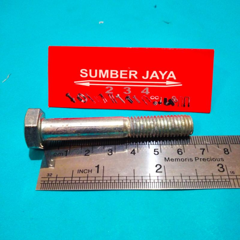 Baut Mur 10 x 65 putih / BMP 10 x 65 TERMURAH