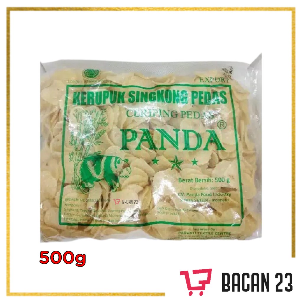 

Kerupuk Panda Singkong Pedas 500gr / Krupuk Singkong Pedis / Bacan 23 - Bacan23