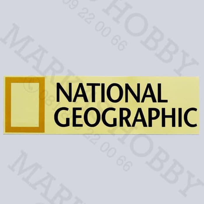 

Stiker / Sticker National Geographic Black of Text