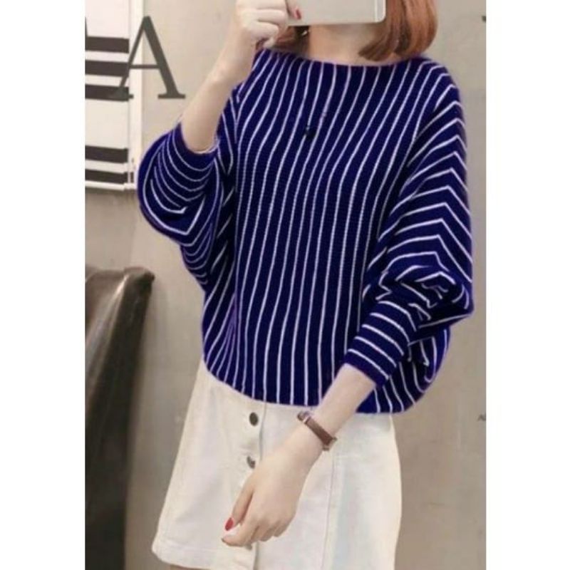 Baju Rajut Wanita BATWING SALUR - Atasan Rajut Wanita Jumbo - Fashion Wanita