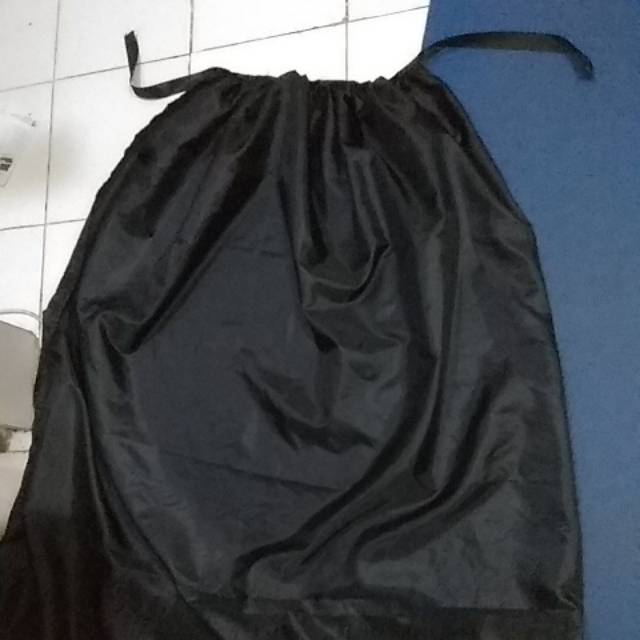 jubah hitam 150 cm kain peles