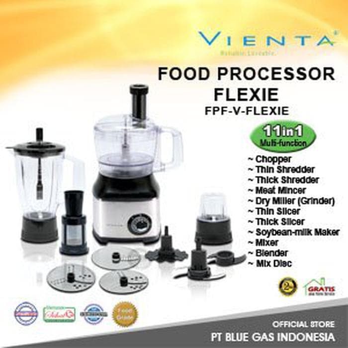 VIENTA FOOD PROCESSOR TRITAN TERBARU FUNGSI 11 in 1 GARANSI RESMI