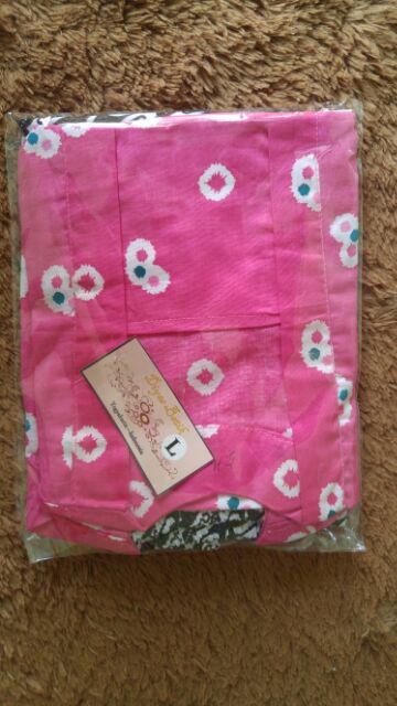 Setelan Batik Jumputan Anak Bahan Katun Model Kutubaru Cbum Pink