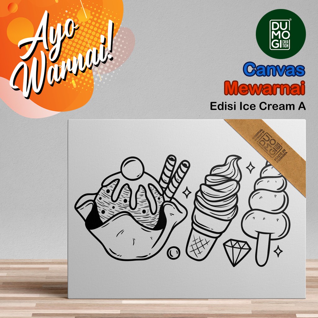 

Kanvas Sketsa Mewarnai & Melukis Anak-Anak Magic Painting by Mogidu