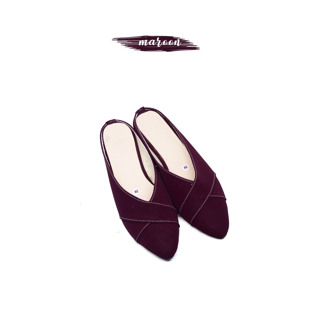 Flatshoes Slop Silang - Vaioshoes