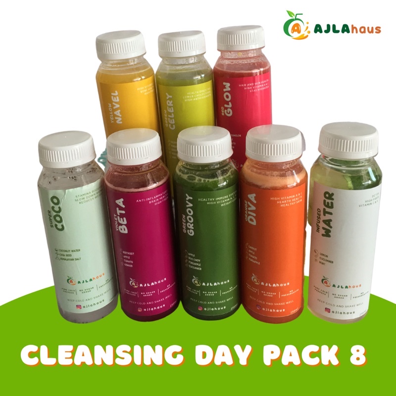 

AJLAhaus - Cold Pressed Helthy Juice 8x250ml - Detox Jus Buah & Sayur