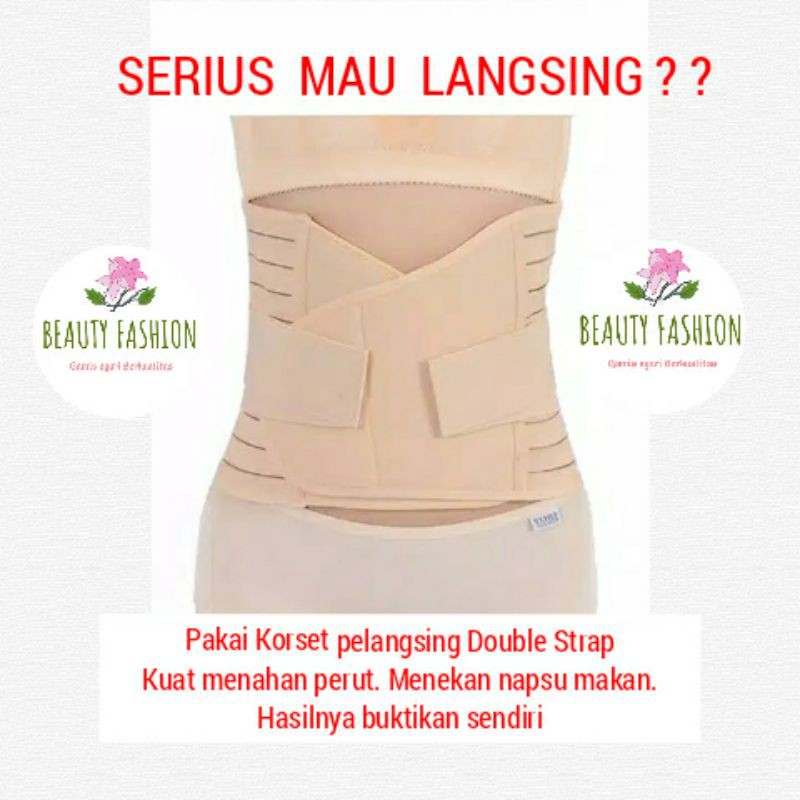 Korset Pelangsing Perut Glambir/ Korset ibu maternal / korset ibu melahirkan Model Strap/Perekat