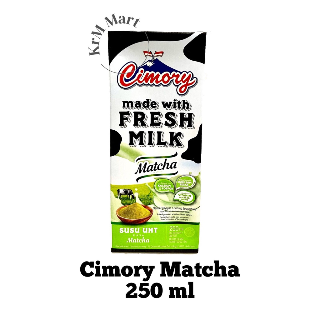 

Cimory Susu UHT Matcha 250 ml green tea 250ml fresh milk