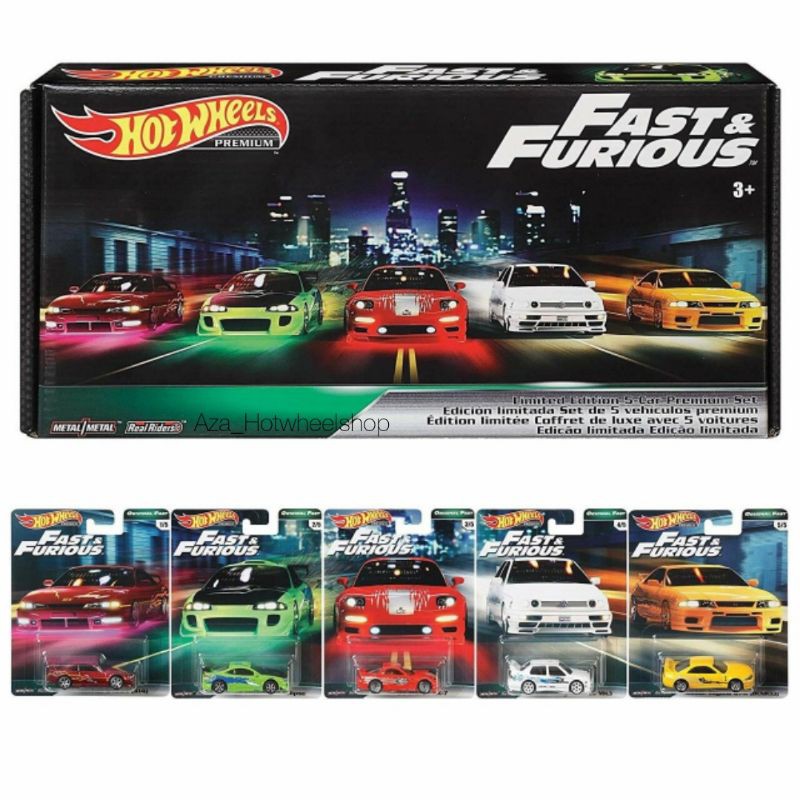 BEST SELLER TERMURAH | Diecast Hot Wheels ORIGINAL FAST and Furious FNF B BOX SET Nissan Silvia Skyl