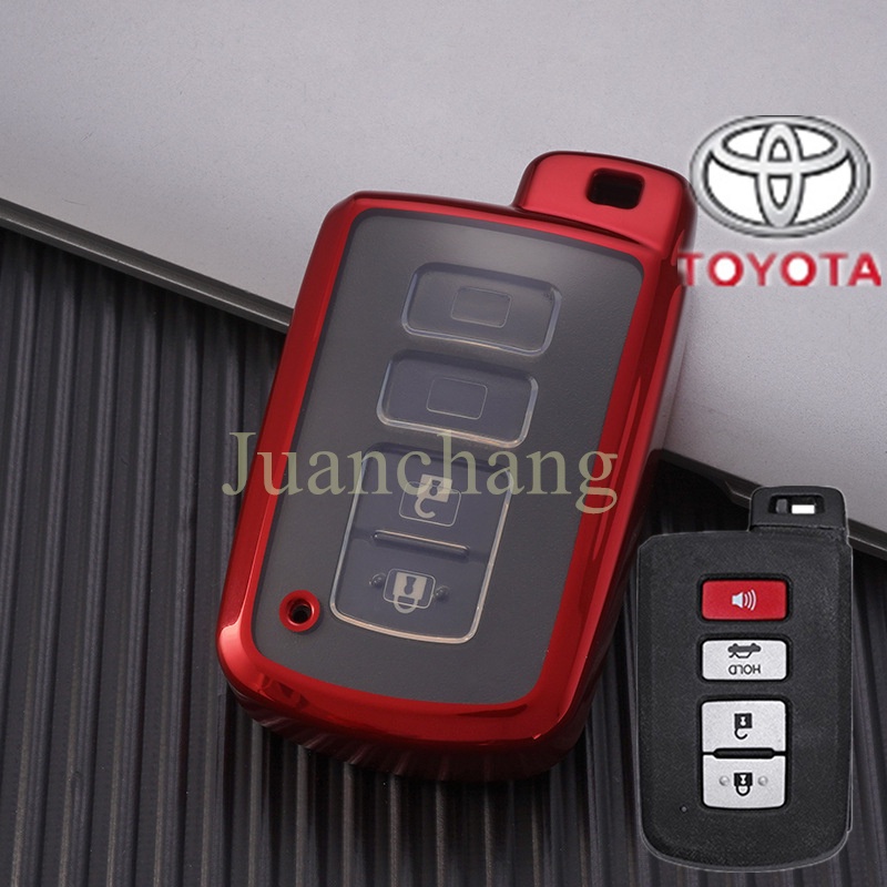 Casing Kunci Mobil Bahan TPU Untuk Toyota Camry Corolla RAV4 Highlander Avalon 2015-2017