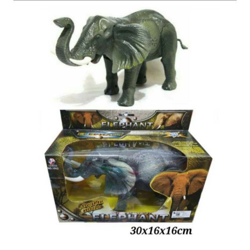 Mainan Gajah Berjalan Ada Suaranya Ukuran Besar