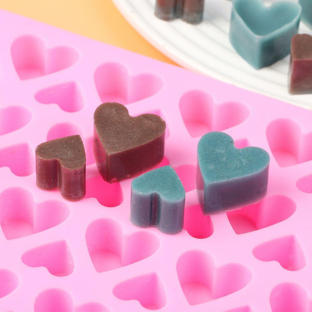 Solighter Cetakan Silikon 3D DIY Es Batu Permen Valentine Coklat Mini Heart Mould