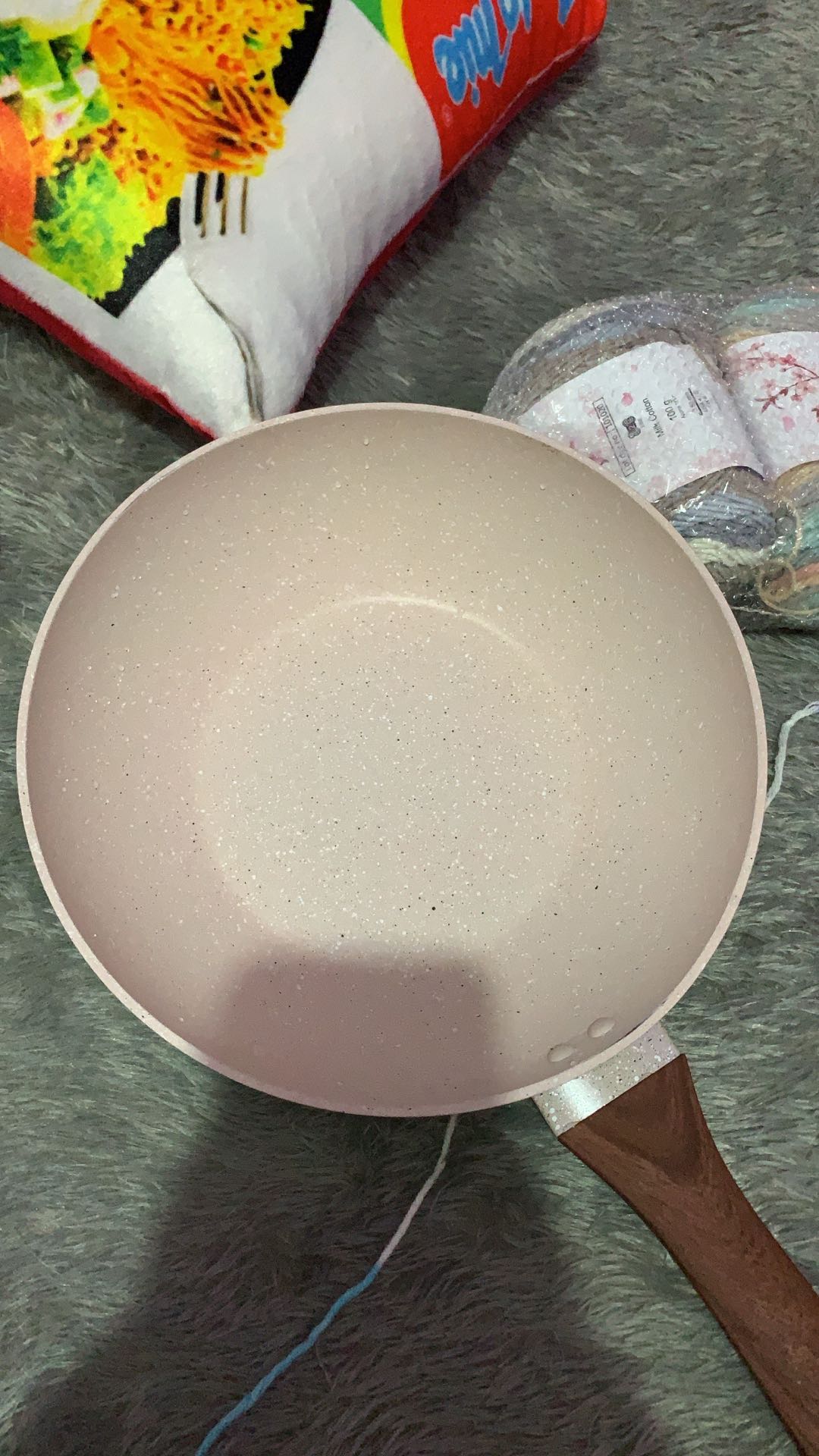 Bolde Wok Wajan 26 Cm + Glass Lid Granite Beige Series