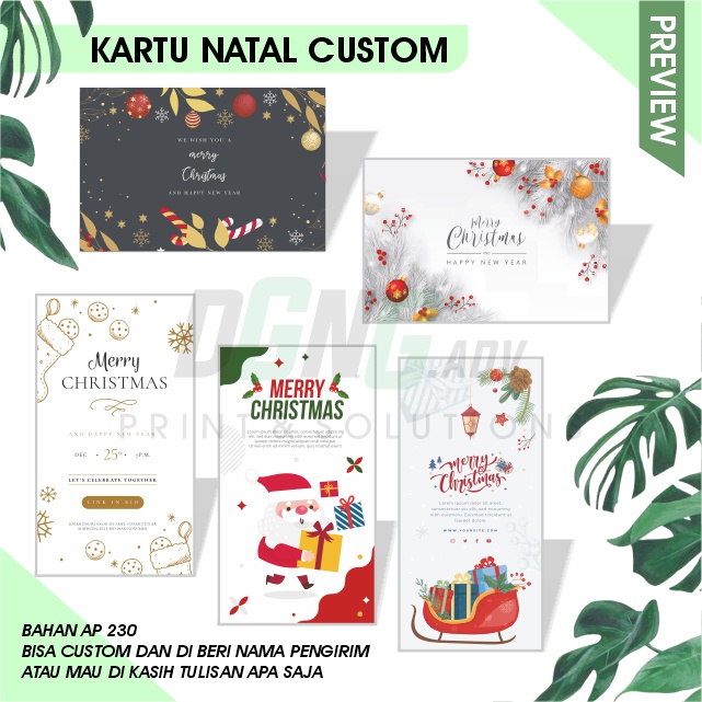 

Kartu Natal / Christmas card Xmas Greeting