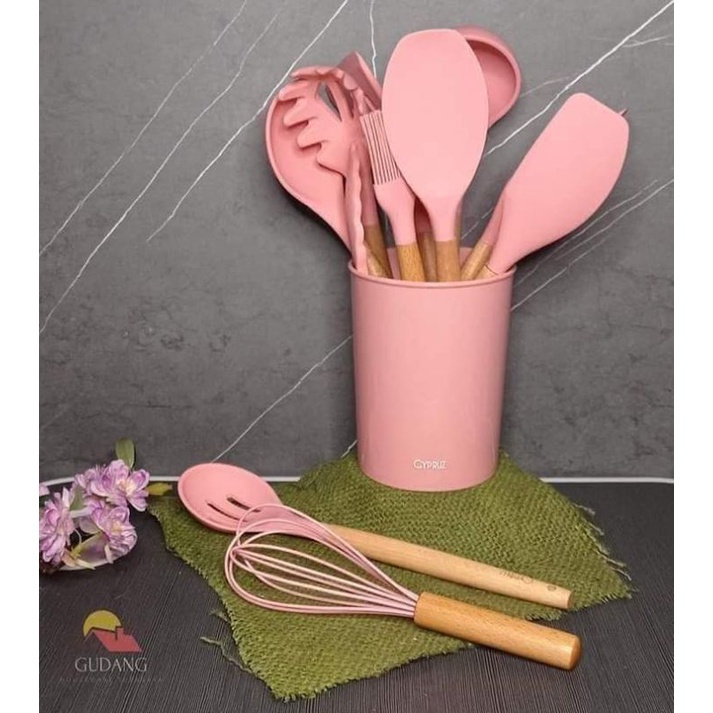 Cyprus Alat Masak Spatula Set Tahan Panas Anti Meleleh