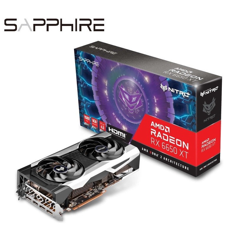 SAPPHIRE NITRO+ AMD Radeon RX 6650 XT / 6650XT Gaming OC 8GB GDDR6