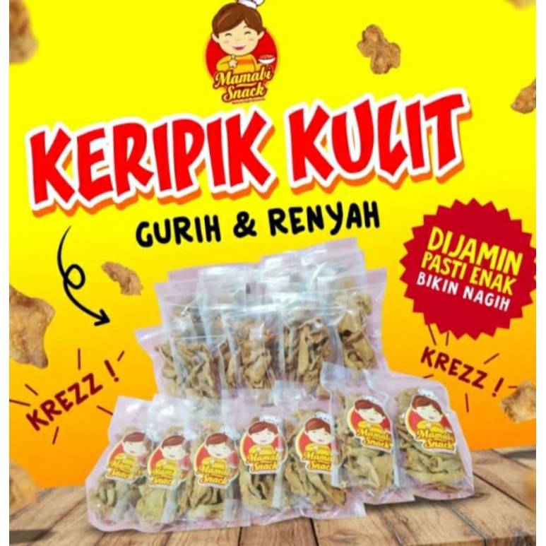 

Kripik Kulit Ayam Asli 100% Gurih dan Renyah