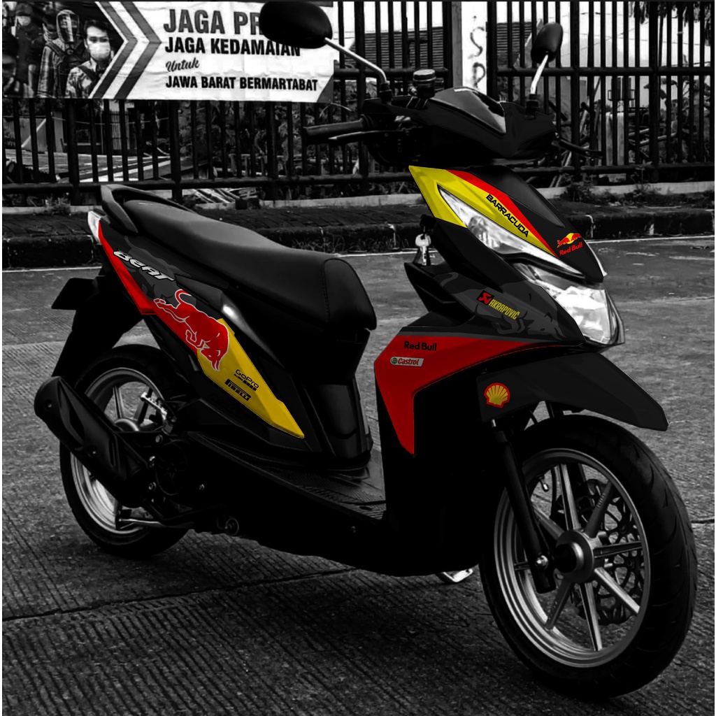 Decal Stiker Fullbody Beat Street / Fi Esp / Fi New 2016 2017 2018 2019 - Sticker Variasi BEAT ZX 22