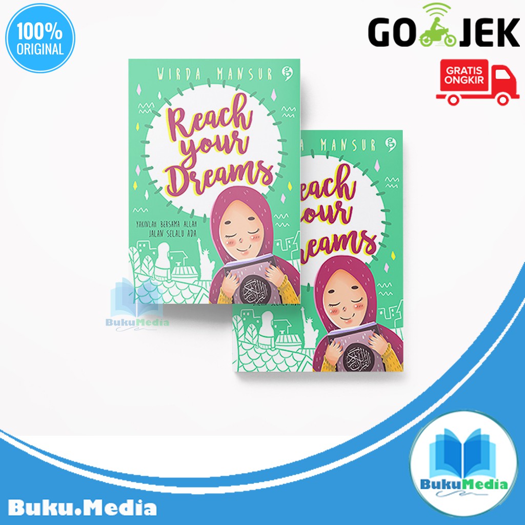  BUKU  NOVEL ISLAMI REACH YOUR DREAM WIRDA  MANSUR  JAMINAN 