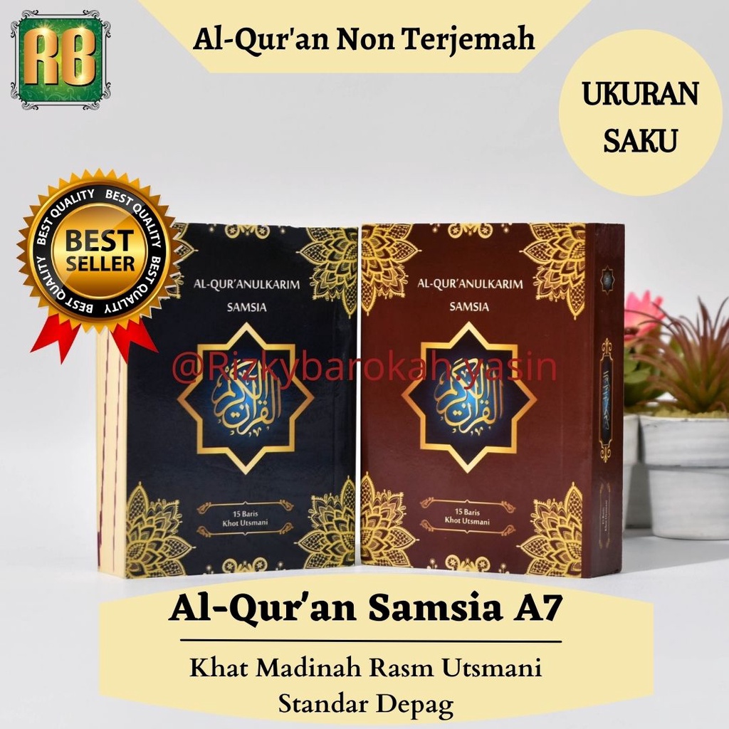 AlQuran Saku Tilawah Samsia A7 Soft Cover - Alquran Saku
