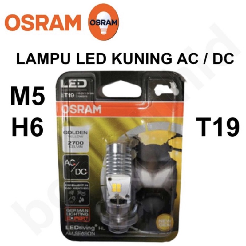 LAMPU BOHLAM LED T19 MOTOR OSRAM 12 V H6 M5 K1 PUTIH - 7735CW - 1 Pcs