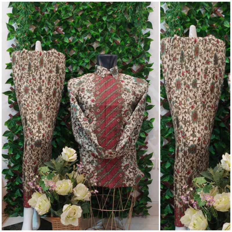 Kemeja COUPLE/KEBAYA MODERN/KEBAYA BALI/KEBAYA TERBARU 2020/BROKAT/KEMEJA BATIK COUPLE TANGAN PANJAN