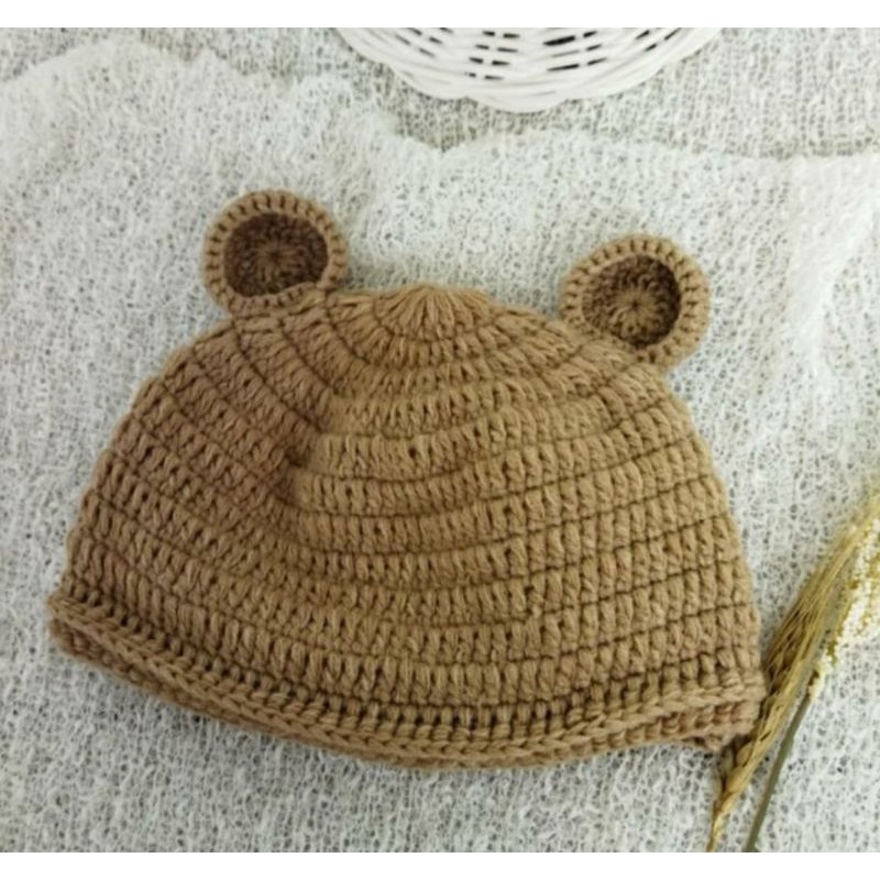 Topi Kupluk Rajut Wol Korea Baby Fashion Import unisex balita anak size besar
