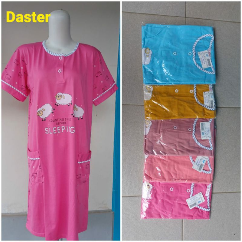 Daster Kaos All Size Standar & Jumbo Lorita by Sofie