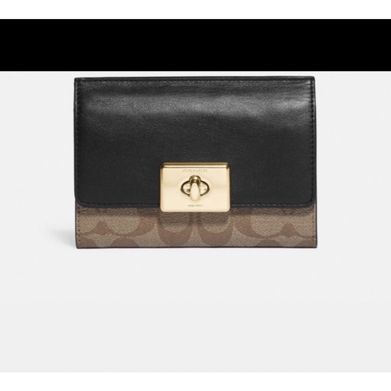 Dompet Coach Cassidy Turnlock Medium Authentic