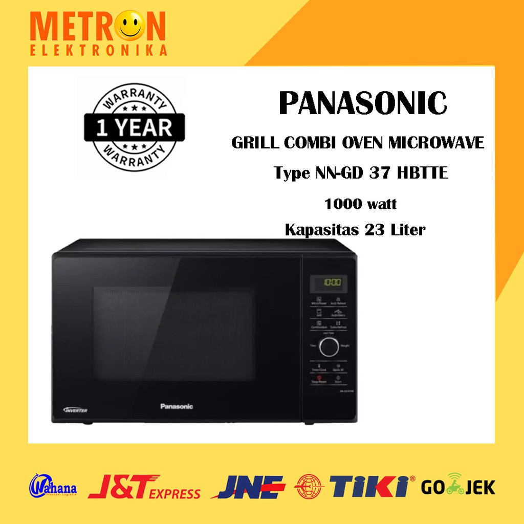 PANASONIC NN GD 37 HBTTE /  INVERTER GRILL COMBI OVEN MICROWAVE 23 LITER / NNGD37HBTTE