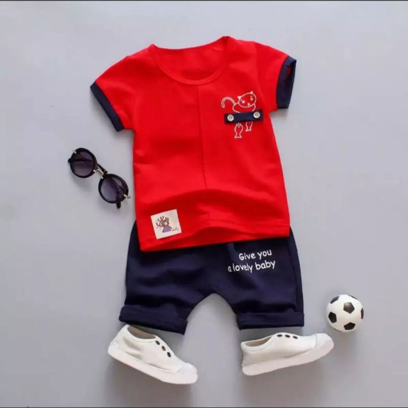 SETELAN KAOS ANAK LAKI LAKI TERBARU/SET KAOS BABY  JENIUS