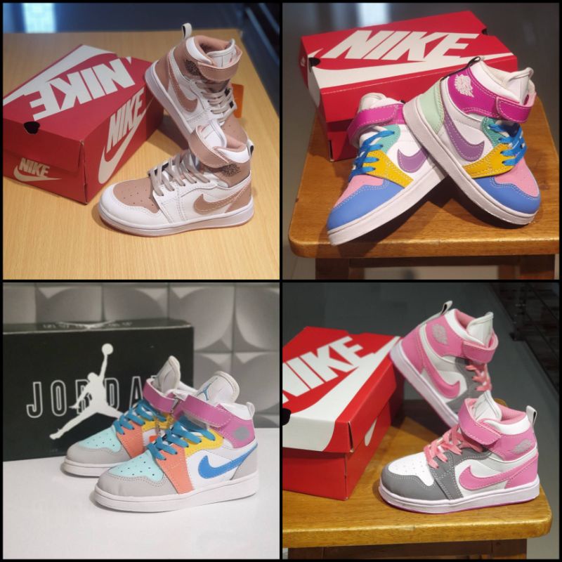 Sepatu Sneakers Nike Air Jordan Anak Perempuan Grade Original Sepatu Kets Anak Perempuan Umur 1 2 3 4 5 6 7 8 9 10 Tahun