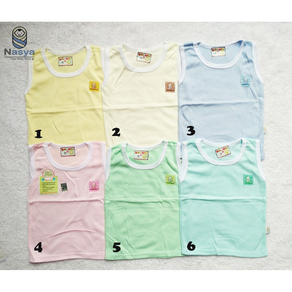 [R-013] Singlet Hello Baby Polos - size S