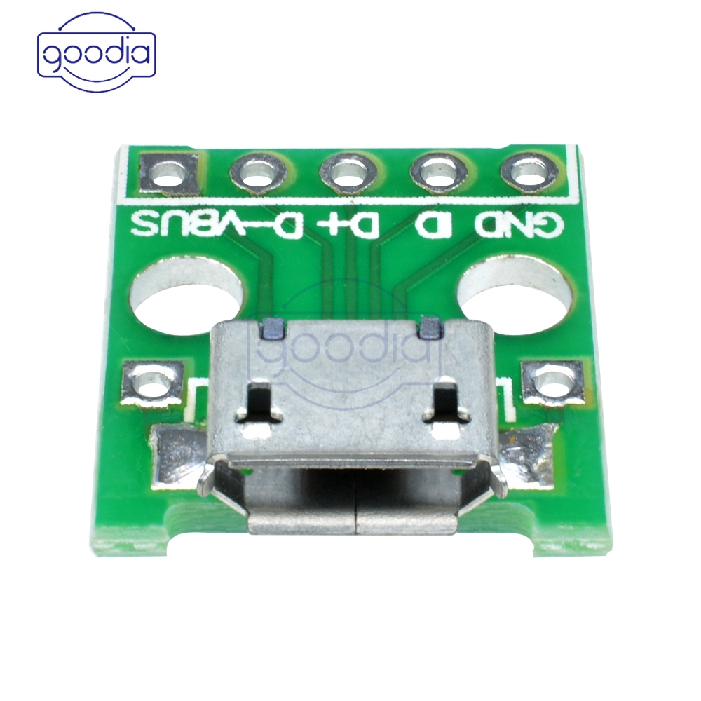 ✫〖ready to ship/COD〗✫ Set 2Pcs Adapter Converter Micro USB to DIP 5pin Female 2.54mm