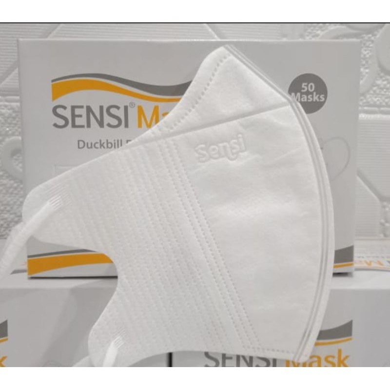 Masker Sensi Duckbill Mask Earloop isi 50 pcs 3 ply asli original 3ply