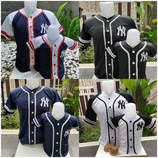 Kaos baseball dewasa dan anak