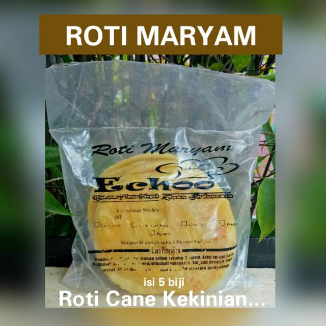 

ROTI MARYAM / Roti Cane Kekinian isi 5 Kemasan Vakum