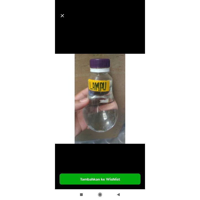 botol lampu plastik murah untuk minuman kekinian kopi susu gula aren teh jahe unik 250 mili