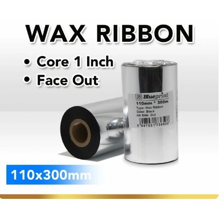 

Ribbon Wax Barcode Label 110x300 m BLUEPRINT Thermal Transfer Ribbon