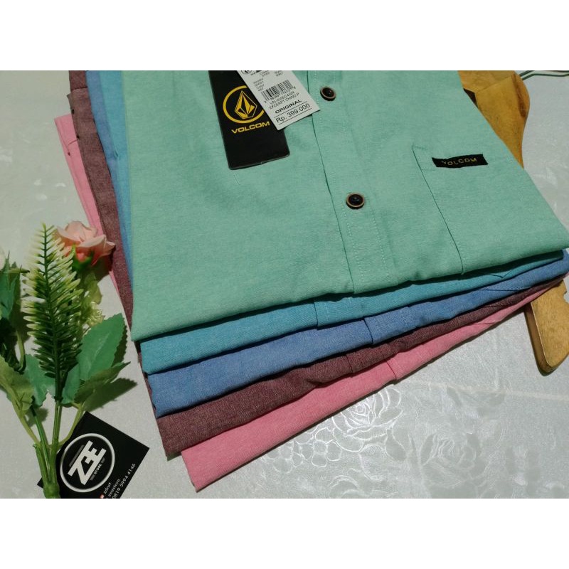 Kemeja / Hem Polos Pria / Cowok Lengan Panjang Pendek Kasual / Formal Warna SOFT BLUE / biru muda