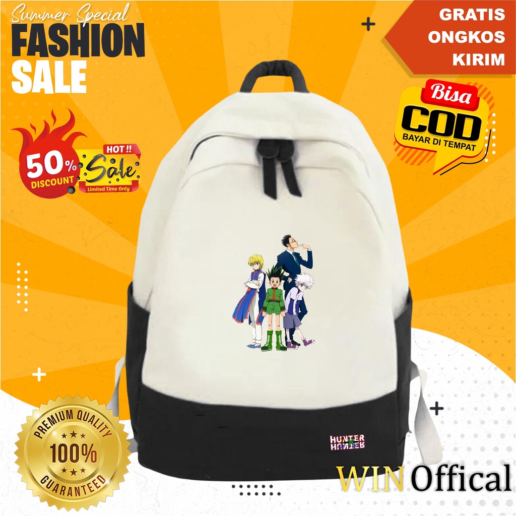 Tas Ransel Sekolah Anime Killua Hunterxhunter Untuk Sekolah backpack Model Terbaru Karakter Kartun Tas Punggung