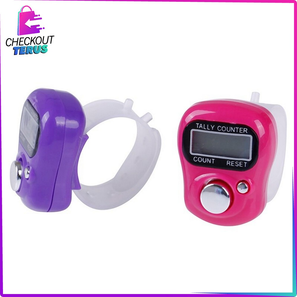 CT C205 Tasbih Digital Mini Tally Counter Tasbeh Kecil Manual Digital Finger Counter Import Alat Hitung Jari Tangan